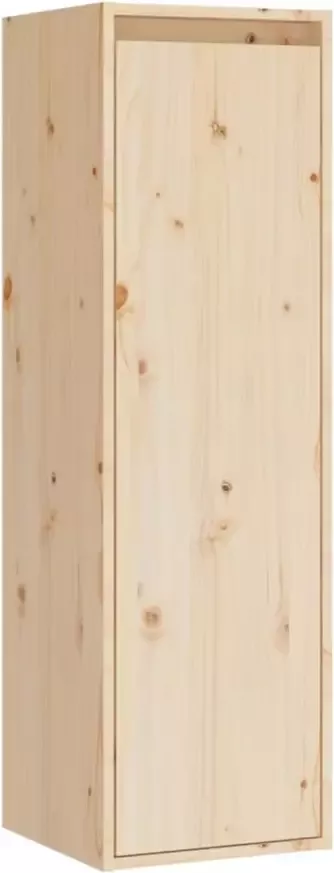 VIDAXL Wandkasten 2 st 30x30x100 cm massief grenenhout - Foto 5