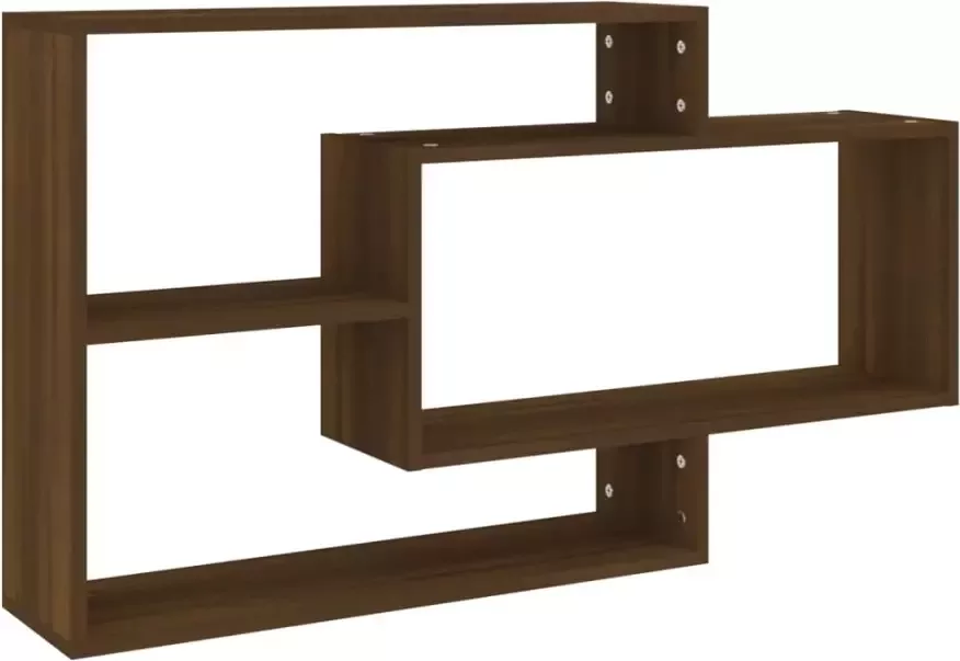 VidaXL Wandschap 104x20x58 5 cm bewerkt hout bruineikenkleurig