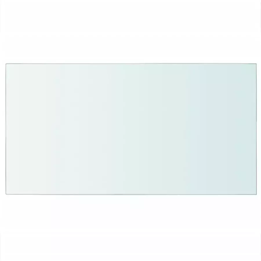 VIDAXL Wandschap transparant 40x25 cm glas - Foto 1