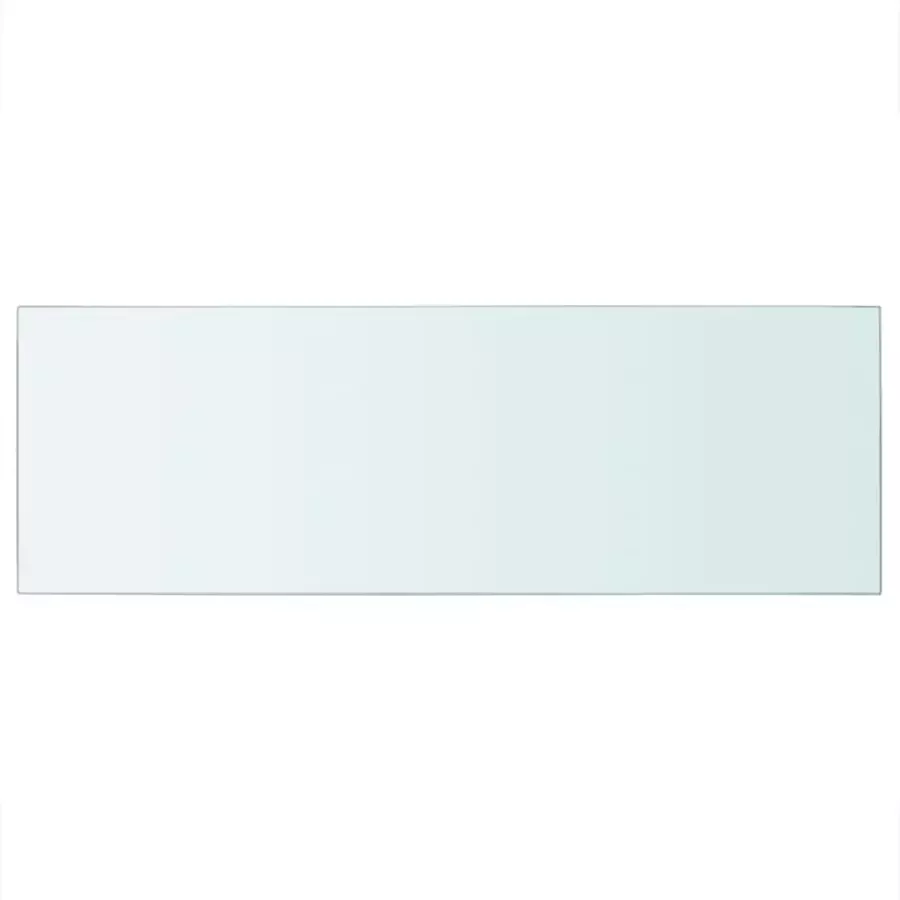 VIDAXL Wandschap transparant 70x25 cm glas - Foto 1