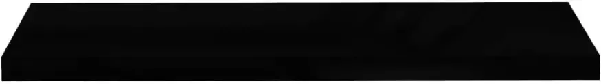 VIDAXL Wandschap zwevend 90x23 5x3 8 cm MDF hoogglans zwart