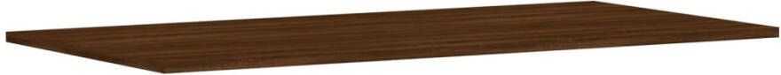 VIDAXL Wandschappen 4 st 100x50x1 5 cm bewerkt hout bruin eikenkleur - Foto 3