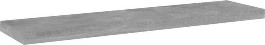 VIDAXL Wandschappen 4 st 40x10x1 5 cm bewerkt hout betongrijs - Foto 3