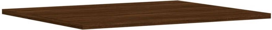 VIDAXL Wandschappen 4 st 60x50x1 5 cm bewerkt hout bruin eikenkleur - Foto 3