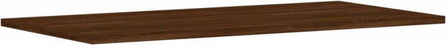 VIDAXL Wandschappen 4 st 80x40x1 5 cm bewerkt hout bruin eikenkleur - Foto 3