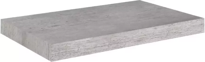 VIDAXL Wandschappen zwevend 2 st 50x23x3 8 cm MDF betongrijs - Foto 3