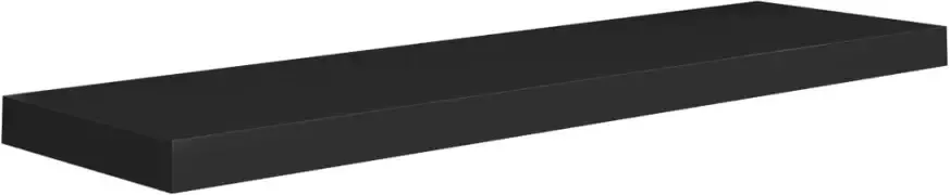 VIDAXL Wandschappen zwevend 2 st 90x23 5x3 8 cm MDF zwart - Foto 3