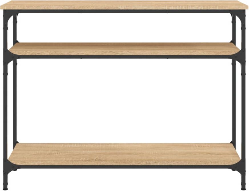 VidaXL -Wandtafel-100x29x75-cm-bewerkt-hout-sonoma-eikenkleurig - Foto 3