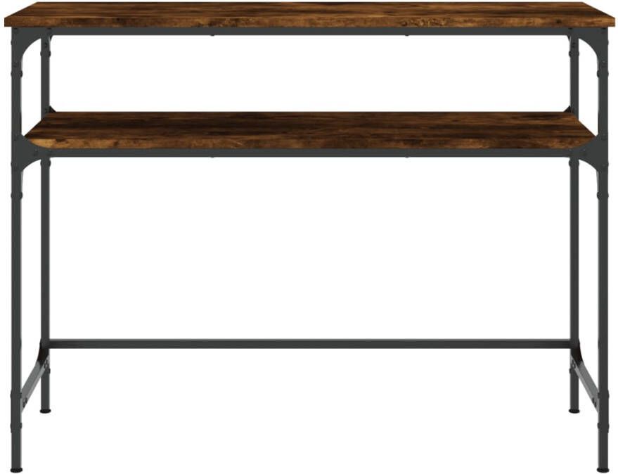 VidaXL -Wandtafel-100x35 5x75-cm-bewerkt-hout-gerookt-eikenkleurig - Foto 7