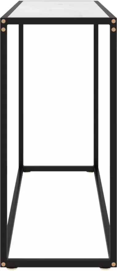 VidaXL -Wandtafel-100x35x75-cm-gehard-glas-wit - Foto 3