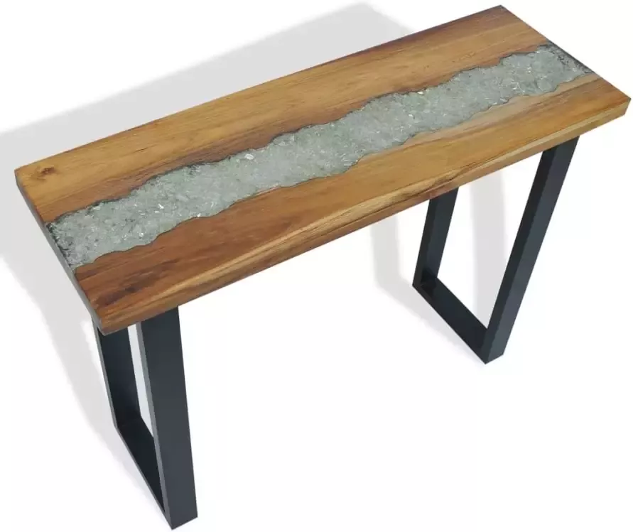 VidaXL -Wandtafel-100x35x75-cm-teakhout - Foto 3