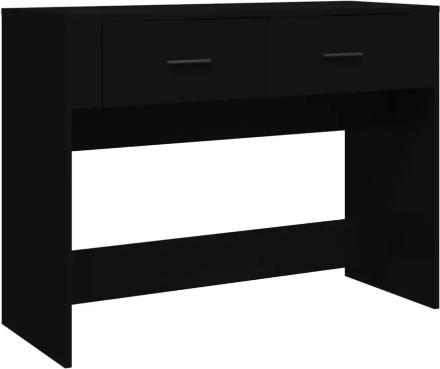 VIDAXL Wandtafel 100x39x75 cm bewerkt hout zwart