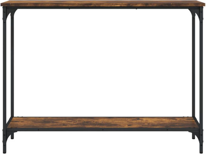 VidaXL -Wandtafel-101x30 5x75-cm-bewerkt-hout-gerookt-eikenkleurig - Foto 4