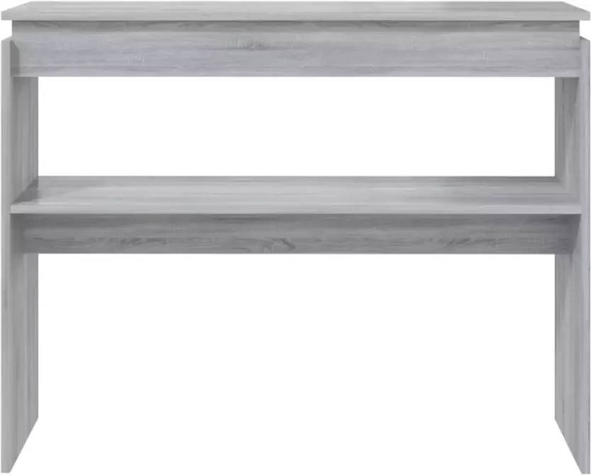 VidaXL -Wandtafel-102x30x80-cm-bewerkt-hout-grijs-sonoma-eikenkleurig - Foto 4