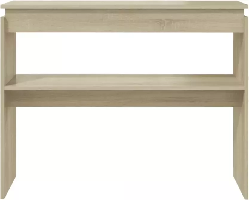 VidaXL -Wandtafel-102x30x80-cm-bewerkt-hout-sonoma-eikenkleurig - Foto 4