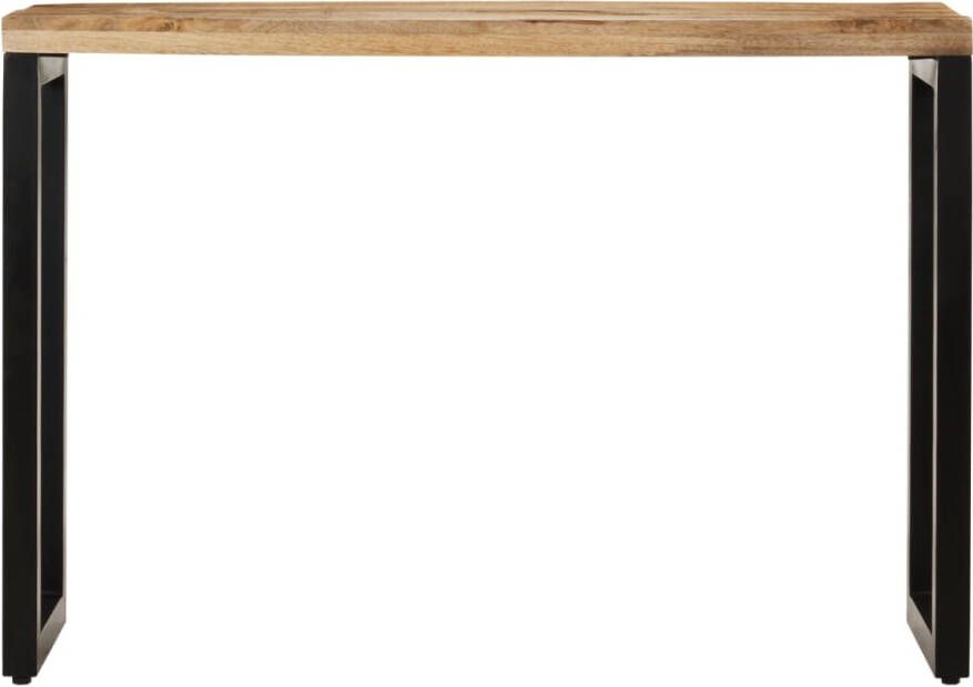 VidaXL -Wandtafel-110x35x76-cm-massief-ruw-mangohout - Foto 4