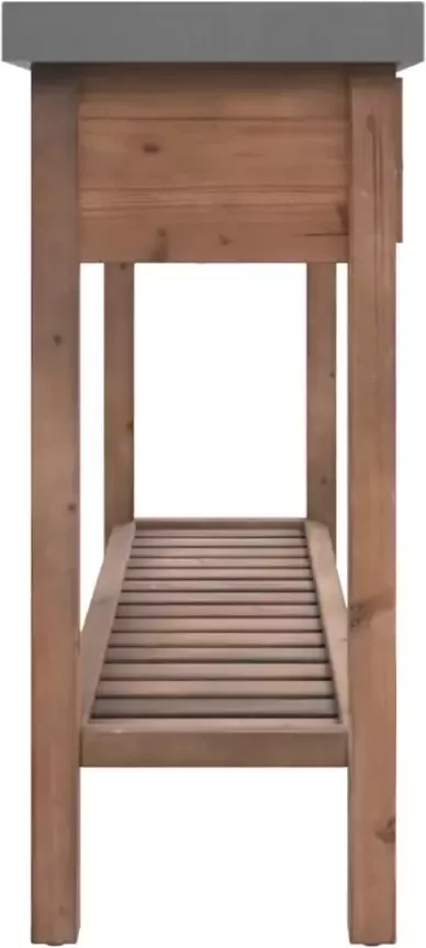 VidaXL -Wandtafel-110x35x80-cm-massief-vurenhout - Foto 4