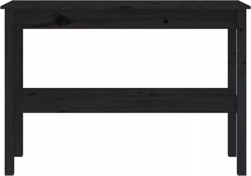 VidaXL -Wandtafel-110x40x75-cm-massief-grenenhout-zwart - Foto 5