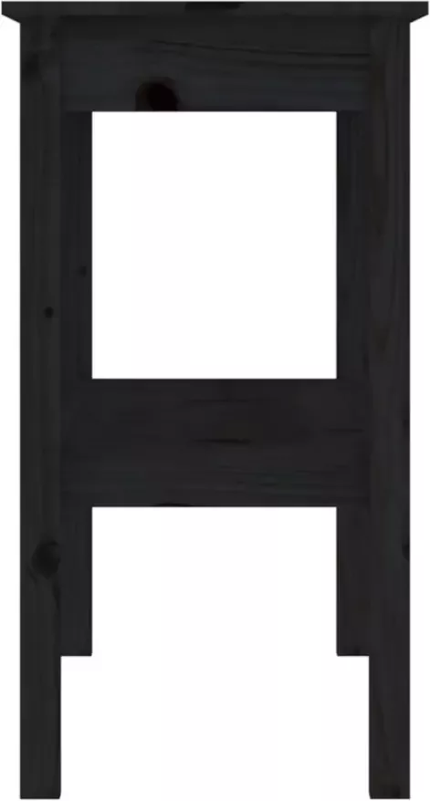 VidaXL -Wandtafel-110x40x75-cm-massief-grenenhout-zwart - Foto 6