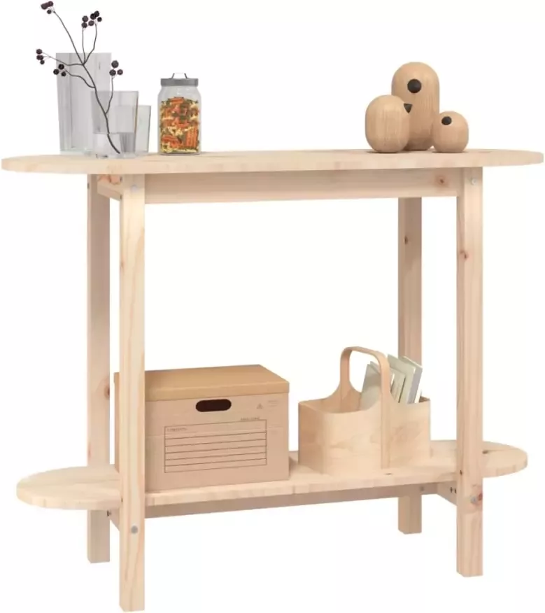 VidaXL -Wandtafel-110x40x80-cm-massief-grenenhout - Foto 4