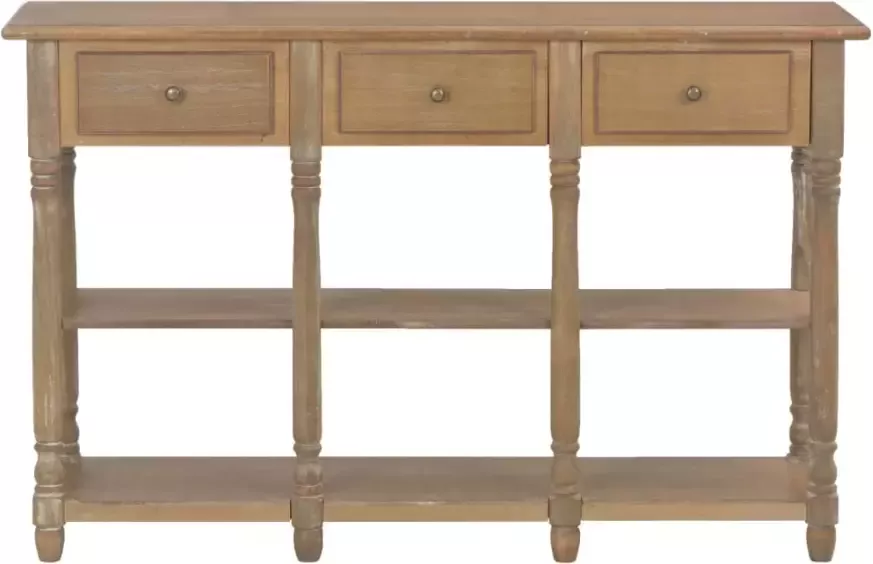 VidaXL Wandtafel 110x30x76 cm bewerkt hout - Foto 4