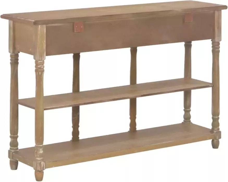 VidaXL Wandtafel 110x30x76 cm bewerkt hout - Foto 2