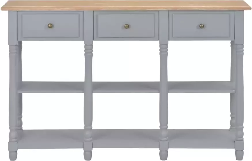 VidaXL -Wandtafel-120x30x76-cm-MDF-grijs - Foto 5