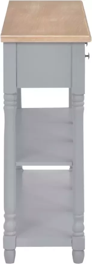 VidaXL -Wandtafel-120x30x76-cm-MDF-grijs - Foto 4