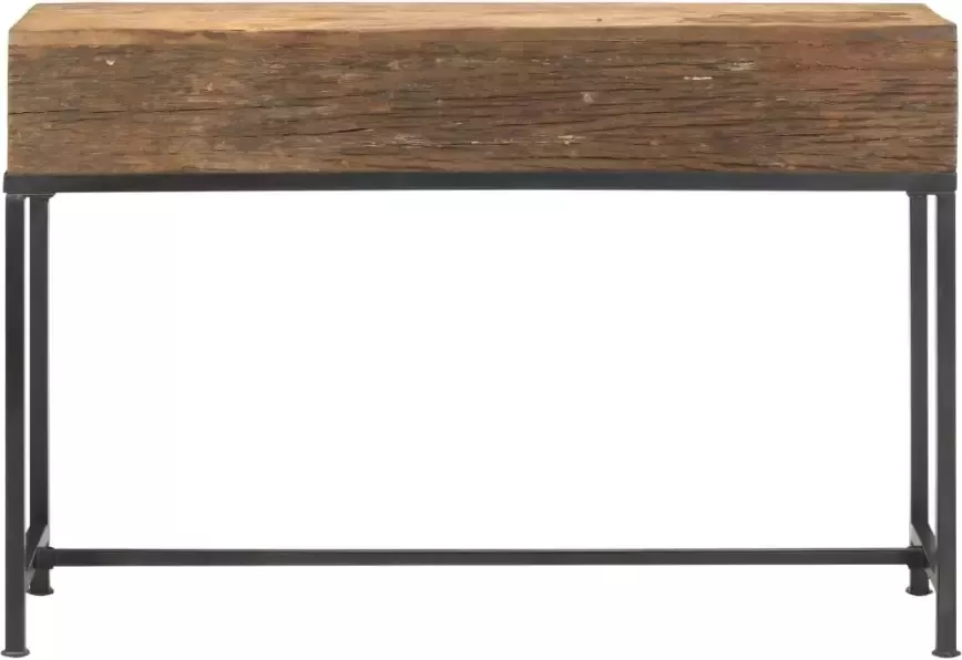 VidaXL -Wandtafel-120x30x80-cm-massief-gerecycled-hout - Foto 5