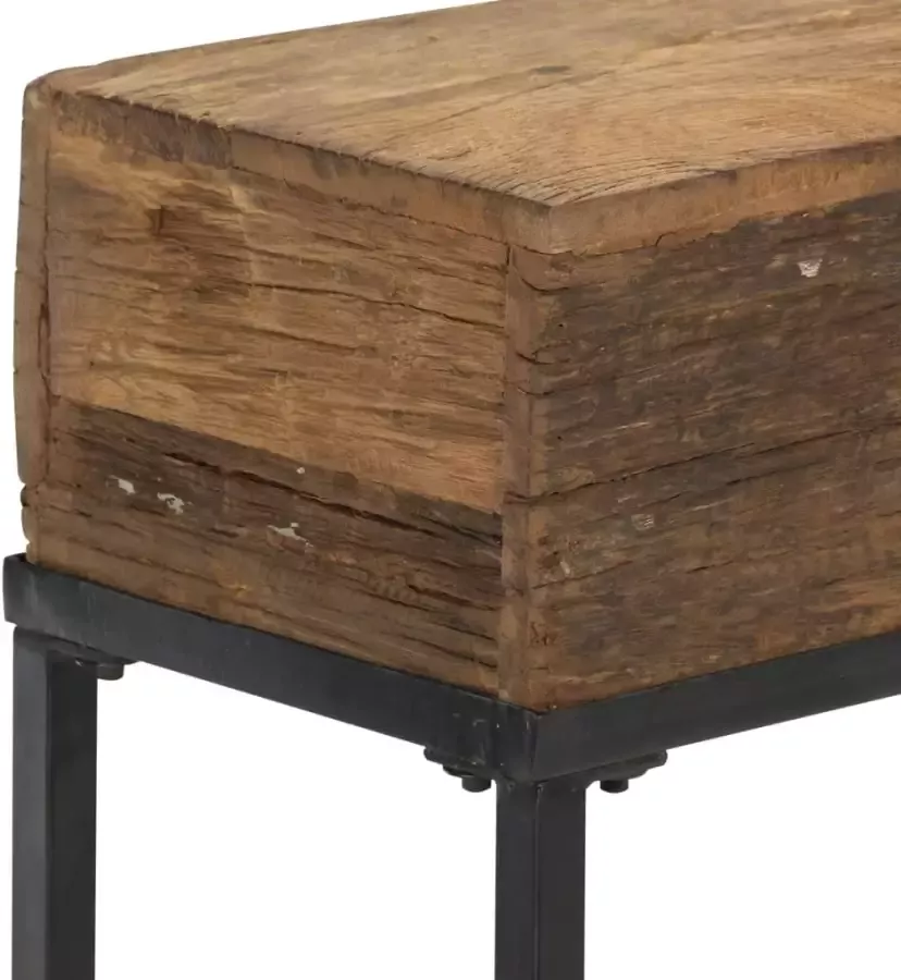 VidaXL -Wandtafel-120x30x80-cm-massief-gerecycled-hout