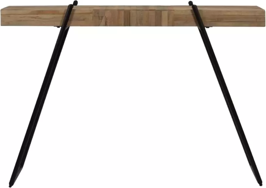 VidaXL -Wandtafel-120x35x81-cm-gerecycled-teakhout - Foto 5