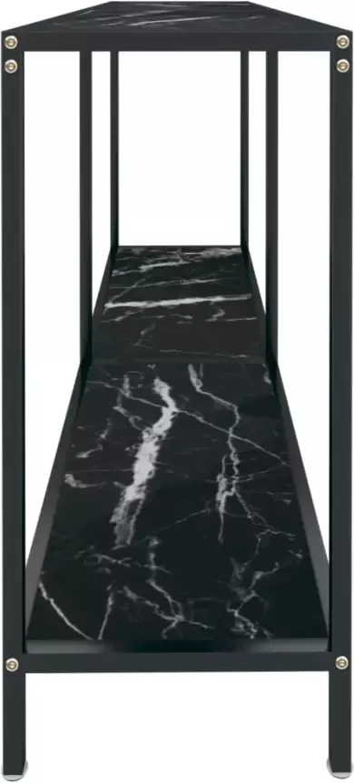 VidaXL -Wandtafel-140x35x75 5-cm-gehard-glas-zwart - Foto 4