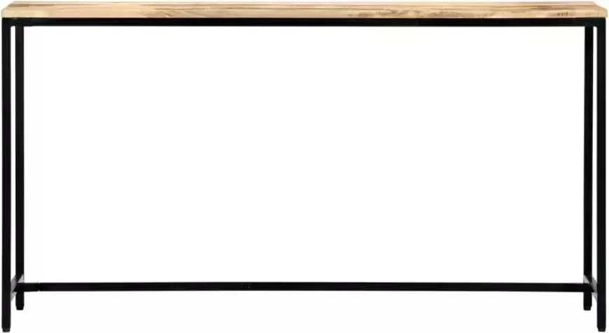 VidaXL -Wandtafel-140x35x76-cm-massief-ruw-mangohout - Foto 5