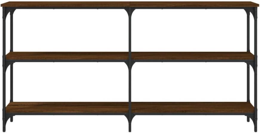 VidaXL -Wandtafel-150x29x75-cm-bewerkt-hout-bruin-eikenkleur - Foto 3