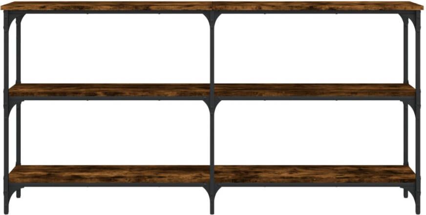 VidaXL -Wandtafel-150x29x75-cm-bewerkt-hout-gerookt-eikenkleurig - Foto 4