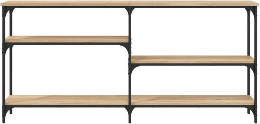 VidaXL -Wandtafel-160x29x75-cm-bewerkt-hout-sonoma-eikenkleurig - Foto 4