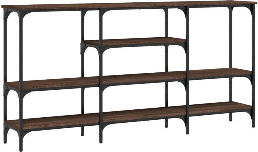 VidaXL -Wandtafel-160x29x80-cm-bewerkt-hout-bruin-eikenkleur - Foto 5