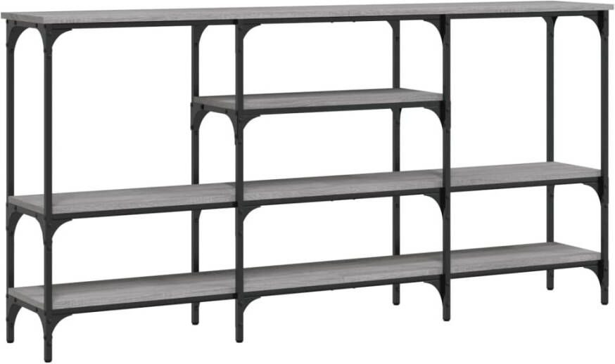 VidaXL -Wandtafel-160x29x80-cm-bewerkt-hout-grijs-sonoma-eikenkleurig - Foto 6