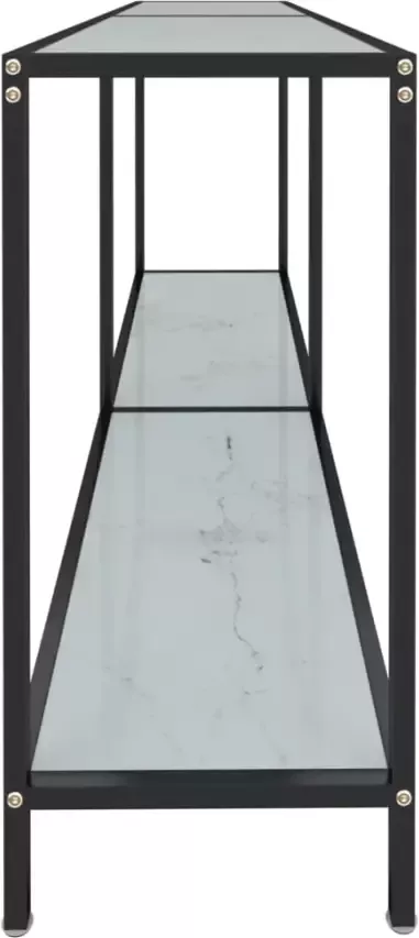 VidaXL -Wandtafel-160x35x75 5-cm-gehard-glas-wit - Foto 4