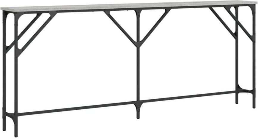 VidaXL -Wandtafel-180x23x75-cm-bewerkt-hout-grijs-sonoma-eikenkleurig - Foto 5