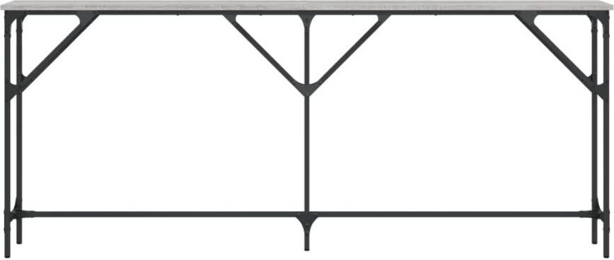 VidaXL -Wandtafel-180x23x75-cm-bewerkt-hout-grijs-sonoma-eikenkleurig - Foto 4