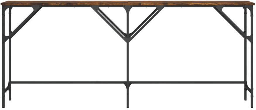 VidaXL -Wandtafel-180x29x75-cm-bewerkt-hout-gerookt-eikenkleurig - Foto 4