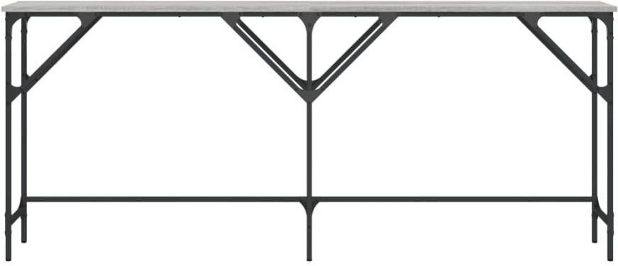 VidaXL -Wandtafel-180x29x75-cm-bewerkt-hout-grijs-sonoma-eikenkleurig - Foto 4