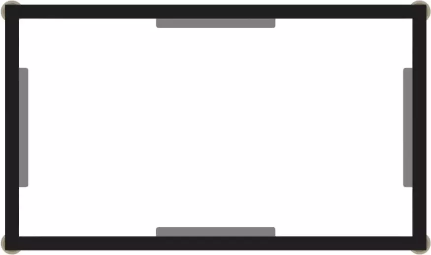 VidaXL -Wandtafel-60x35x75-cm-gehard-glas-transparant - Foto 2