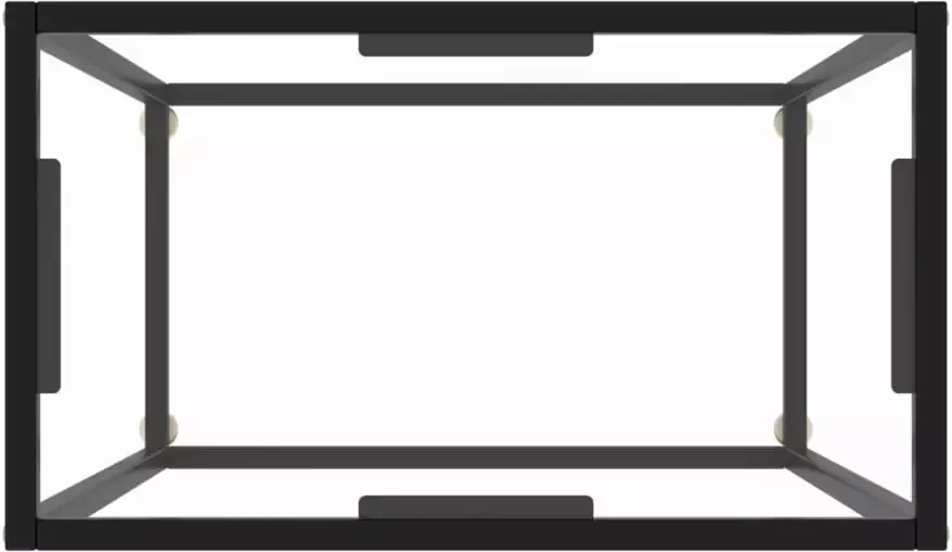 VidaXL -Wandtafel-60x35x75-cm-gehard-glas-transparant - Foto 2