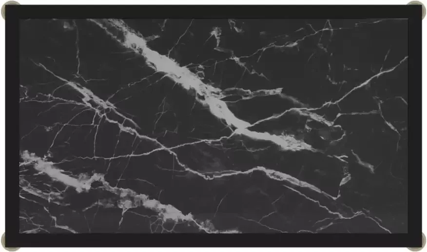 VidaXL -Wandtafel-60x35x75-cm-gehard-glas-zwart - Foto 2