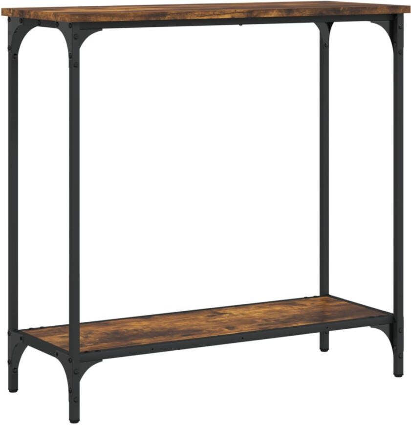 VidaXL -Wandtafel-75x30 5x75-cm-bewerkt-hout-gerookt-eikenkleurig - Foto 6