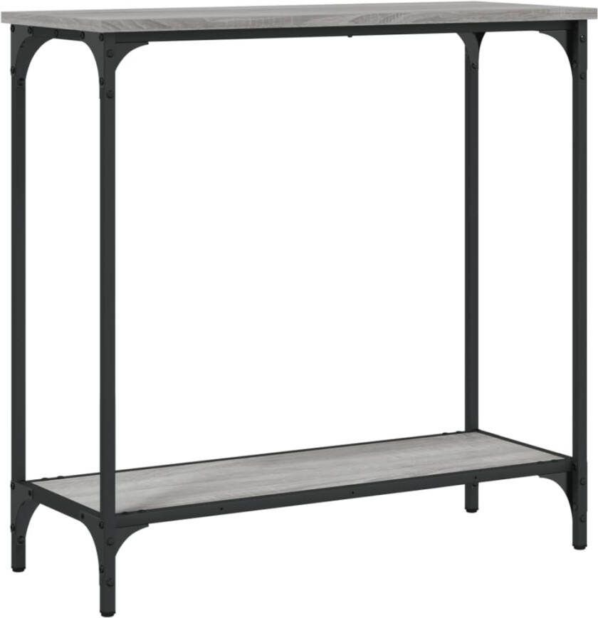 VidaXL -Wandtafel-75x30 5x75-cm-bewerkt-hout-grijs-sonoma - Foto 4
