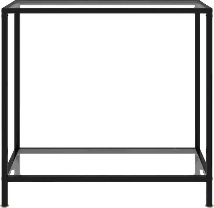 VidaXL -Wandtafel-80x35x75-cm-gehard-glas-transparant - Foto 3