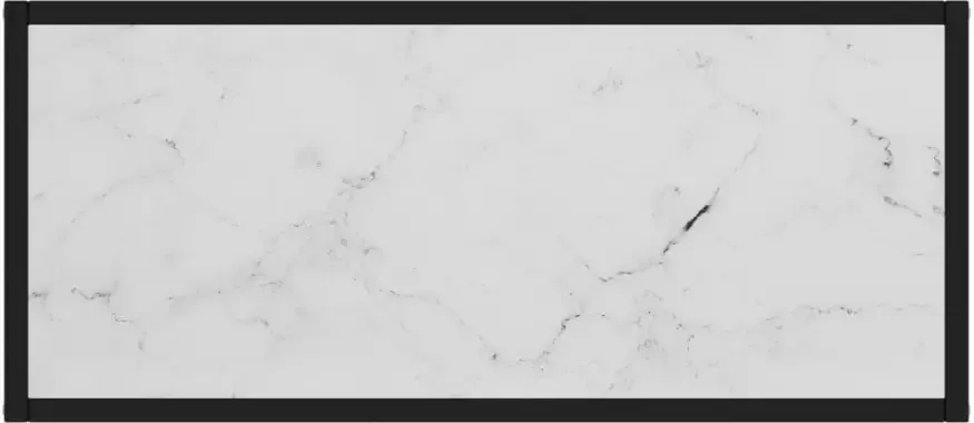 VidaXL -Wandtafel-80x35x75-cm-gehard-glas-wit - Foto 2